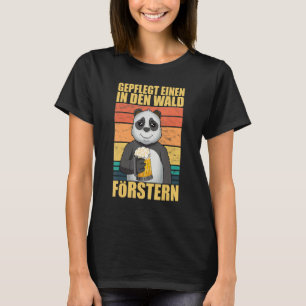 Panda Well-cared for Einen In Den Wald Forstern Sa T-Shirt