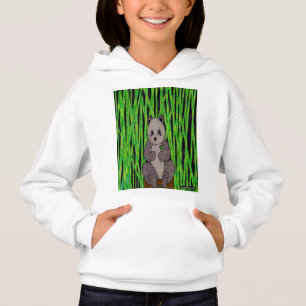 Panda (white) - Girl's Hoodie