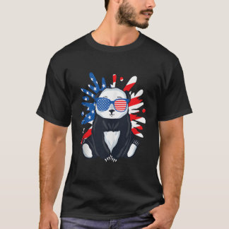Panda Wildlife Animal Zookeeper Panda Bear Usa T-Shirt