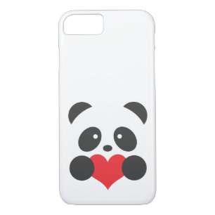 Panda with a heart Case-Mate iPhone case