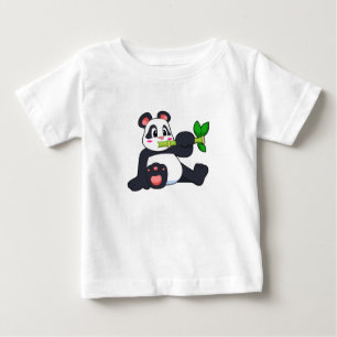 Panda with Bamboo Baby T-Shirt