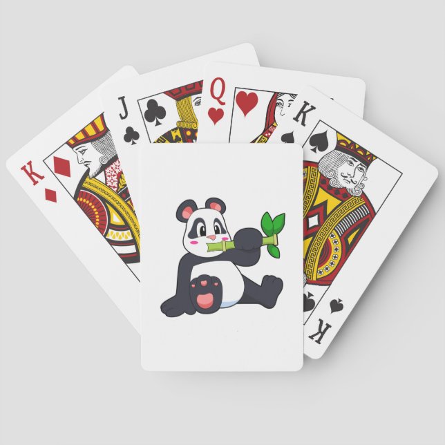 Panda with Bamboo Playing Cards (Back)