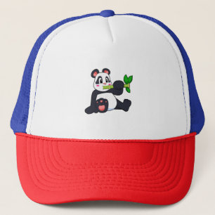 Panda with Bamboo Trucker Hat