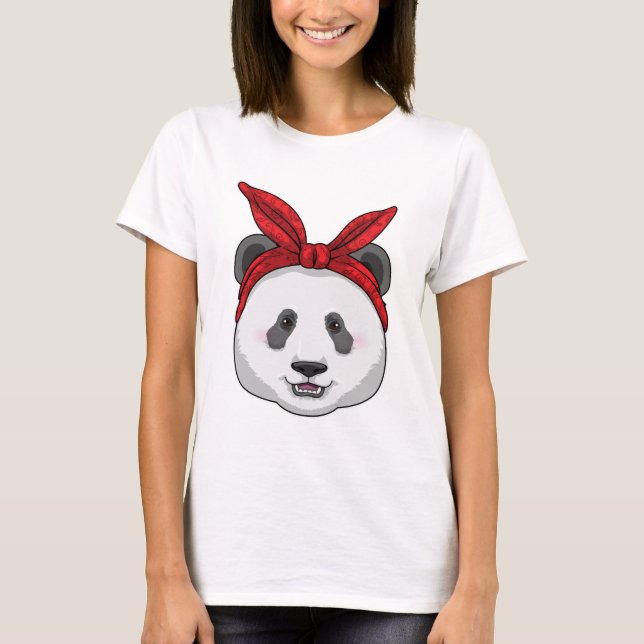 Panda with Bandana T-Shirt (Front)