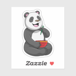 Panda with Bowl Ramen