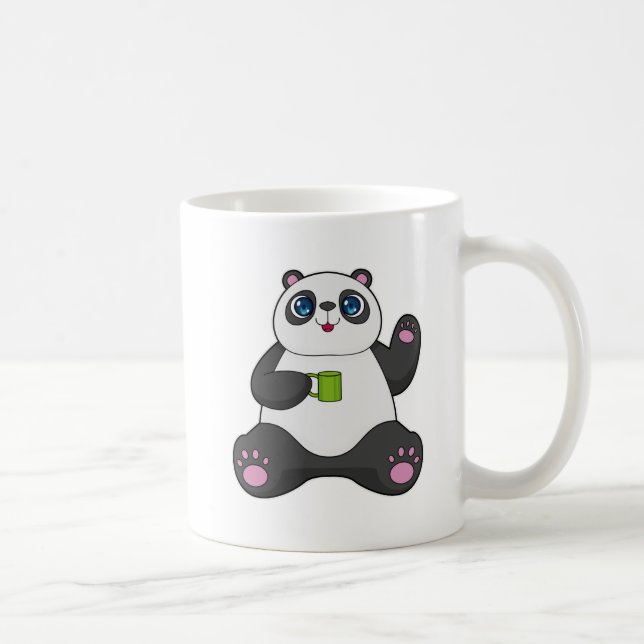 Panda with Coffee mug (Right)