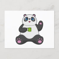 Panda with Coffee mug