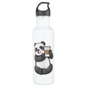 Panda with Coffee to go 710 Ml Water Bottle