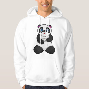 Panda with Cup of Coffee Hoodie