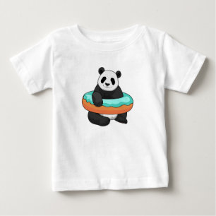 Panda with Donut Baby T-Shirt