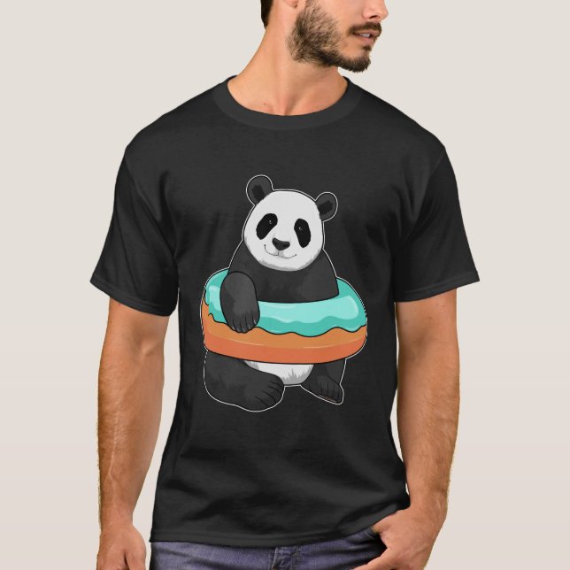 Panda with Doughnut T-Shirt (Front)