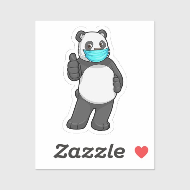 Panda with Face mask (Sheet)