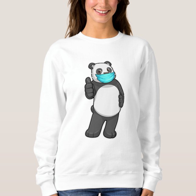 Panda with Face mask Sweatshirt (Front)