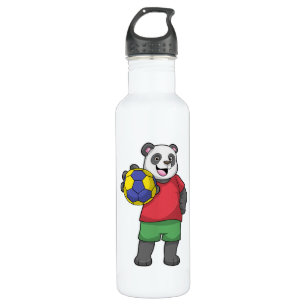 Panda with Handball Sports 710 Ml Water Bottle