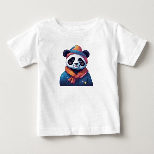Panda with hat baby T-Shirt (Front)