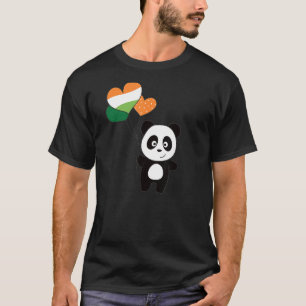 Panda With Ireland Balloons Cute Animals For Good  T-Shirt