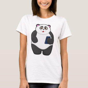 Panda with Mobile phone T-Shirt