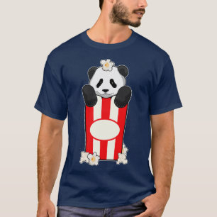 Panda with Popcorn T-Shirt