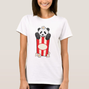 Panda with Popcorn T-Shirt