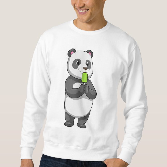 Panda with Popsicle Sweatshirt (Front)