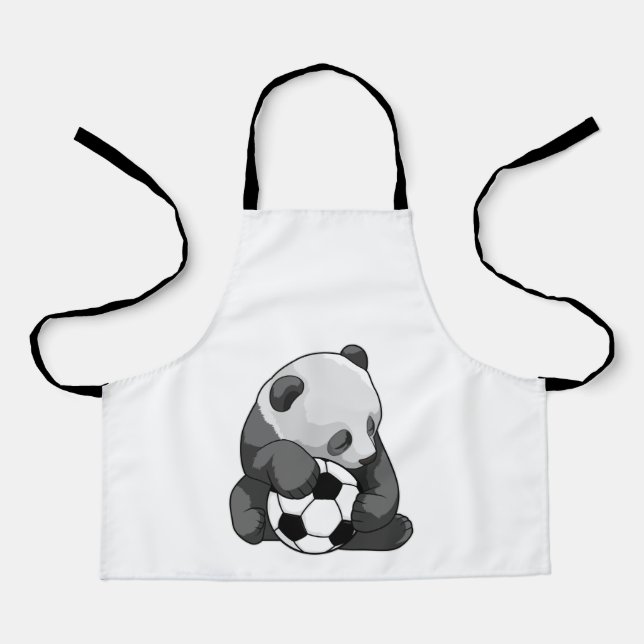 Panda with Soccer ball Apron (Front)