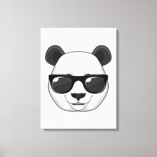 Panda with Sunglasses Canvas Print