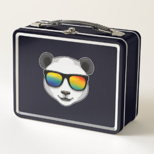 Panda with Sunglasses Metal Lunch Box