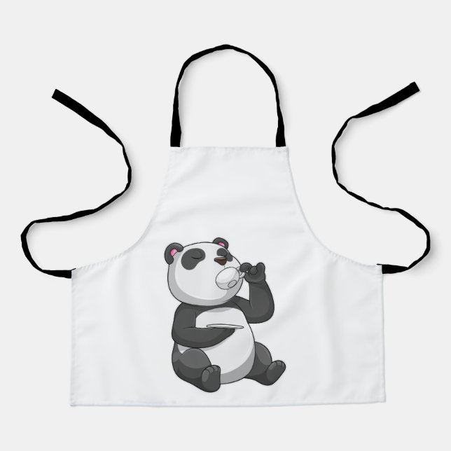 Panda with Tea Cup Apron (Front)