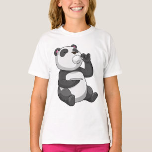 Panda with Tea Cup T-Shirt