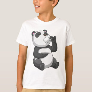 Panda with Tea Cup T-Shirt