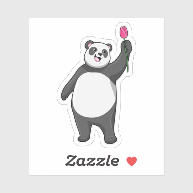 Panda with Tulip (Sheet)