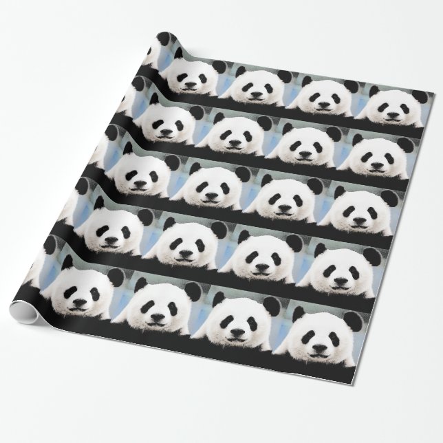 Panda Wrapping Paper (Unrolled)