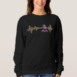 Panda Yoga Poses Sport Gymnastics Ohmmm Heartbeat Sweatshirt