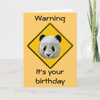 Panda Yourself Cartographie Carte d'anniversaire