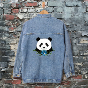 Panda Zen Ours Lotus Bleu Yin Yang Vert