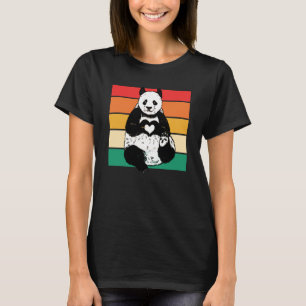 Panda  Zookeeper Zookeeping Retro Panda T-Shirt