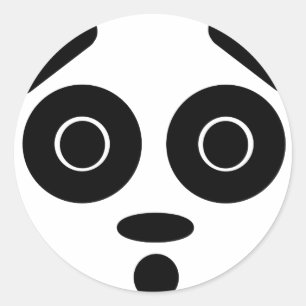 pandamonium classic round sticker