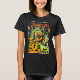 Pandamonium Funny Panda horror movie poster T-Shirt