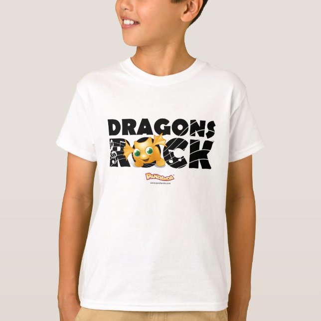 Pandanda 'Dragons Rock' T-shirt (Front)