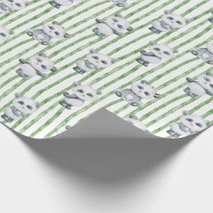 Panda's and Bamboo  Wrapping Paper