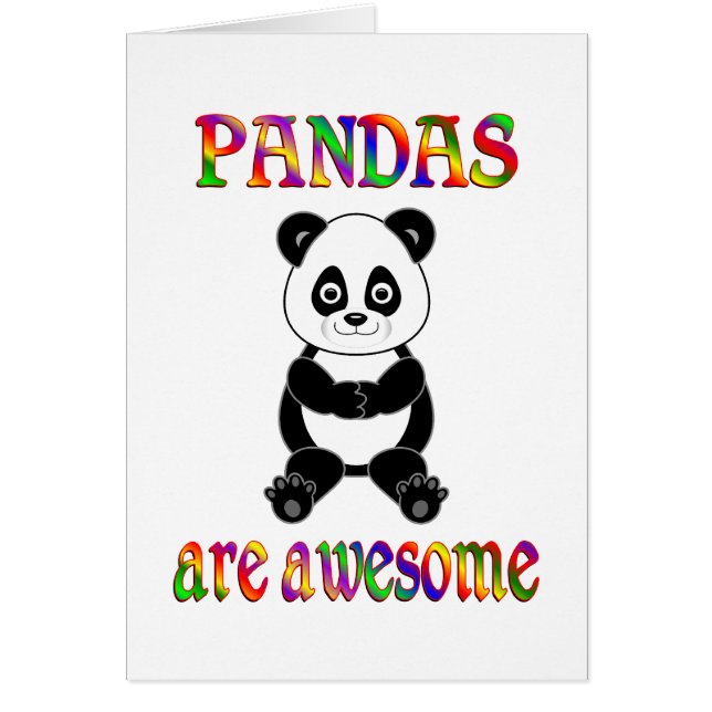 Pandas are Awesome (Front)