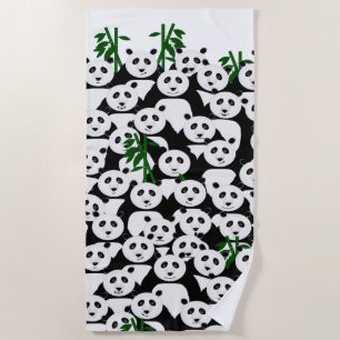 Pandas Beach Towel
