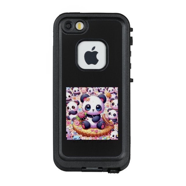Panda's Big Family LifeProof iPhone Case (Back)