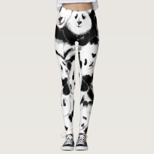 Pandas - Big Hugs - Drawing Leggings