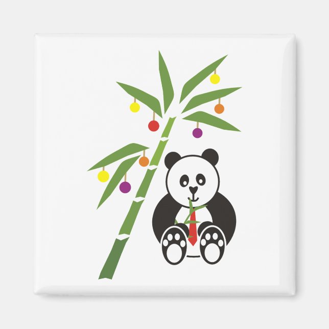 Panda's Christmas Meal Magnet (Front)