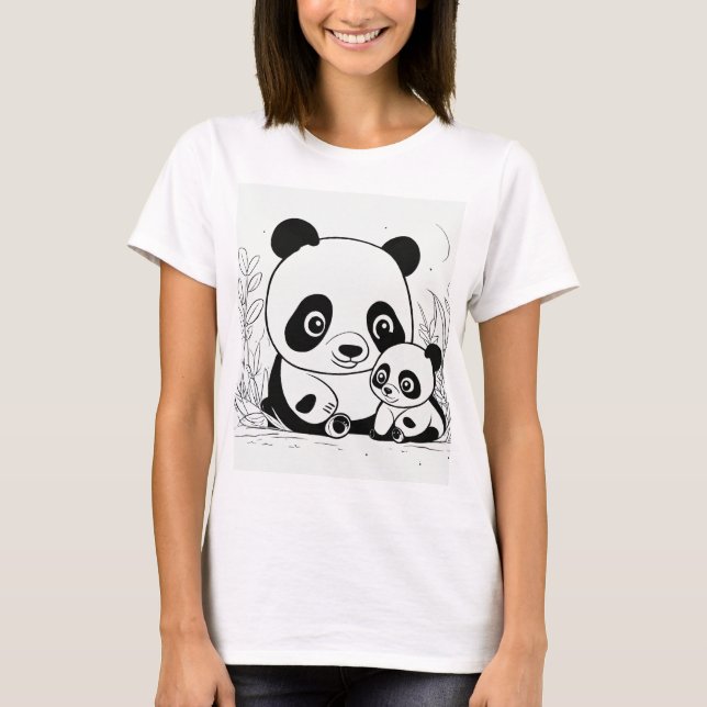 Pandas family  T-Shirt (Front)