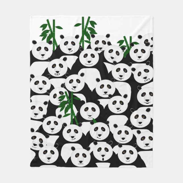 Pandas Fleece Blanket (Front)