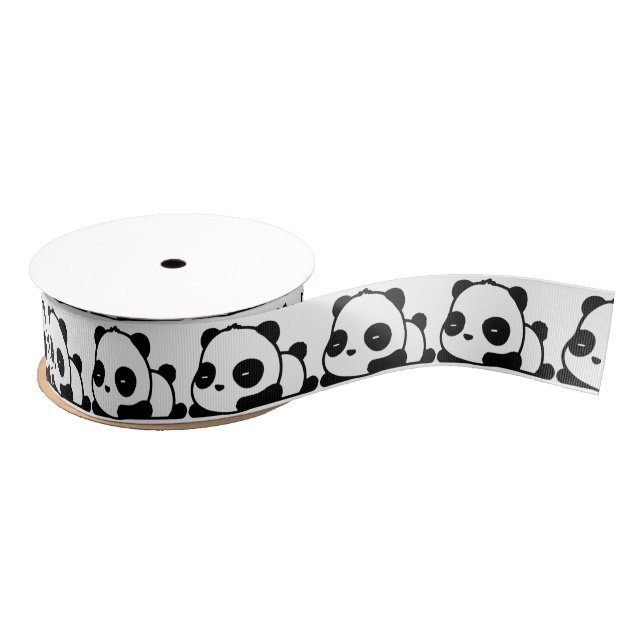 Pandas Grosgrain Ribbon (Spool)