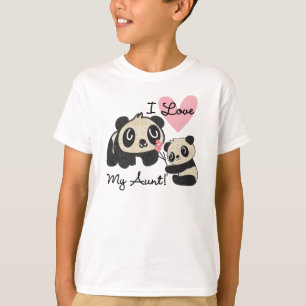 Pandas I Love My Aunt T-Shirt