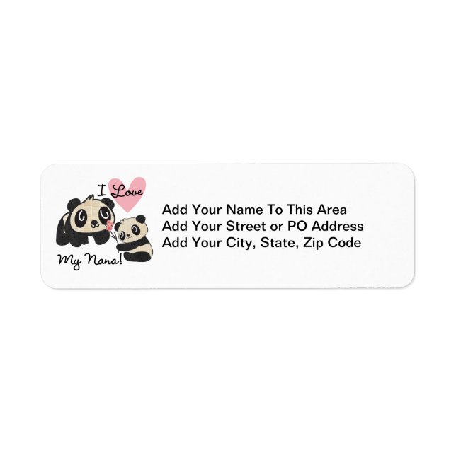 Pandas I Love My Nana (Front)
